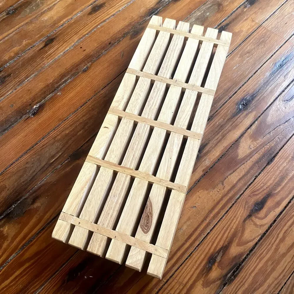 6 slot drawer wooden knife block
